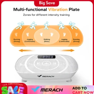 MERACH Vibration Plate Exercise Platform for Weight Loss & Toning