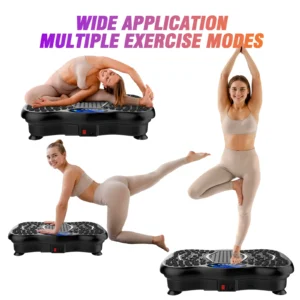 Vibration Plate Exercise Machine – Full-Body Fat-Burning Workout with Resistance Bands