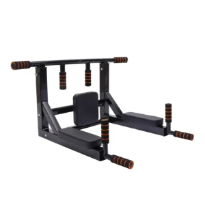 Wall-Mounted Pull-Up & Dip Bar, 440 lbs