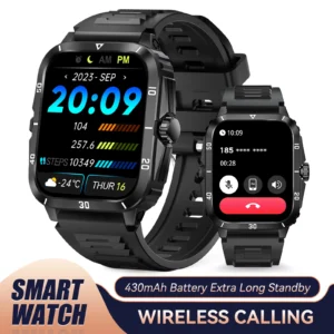 EIGIIS KT71 Smart Watch, 1.96″ Screen, 3ATM Waterproof