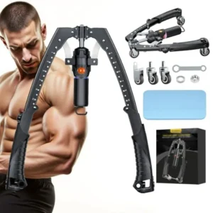 3-in-1 Twister Arm Trainer with Hydraulic Resistance, Ab Roller & Adjustable 22–440lbs Arm Tension