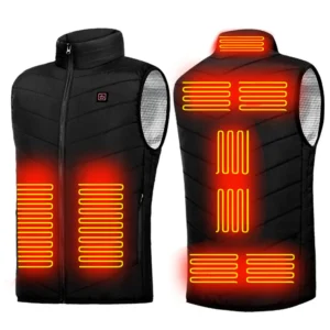USB Electric Heated Vest for Men & Women, 9 Heating Zones
